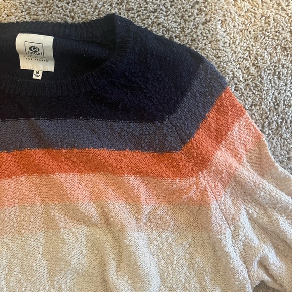 Multi-Color Rip Curl Lightweight Sweater - Picture 3 of 5
